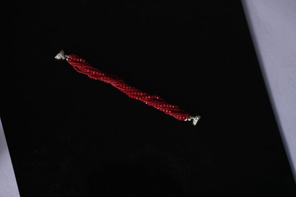 Red Lucknow Beads Bracelet