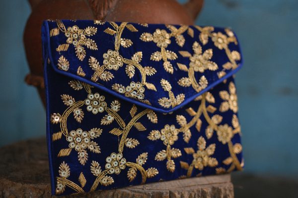 Blue Lucknow Beads Bracelet